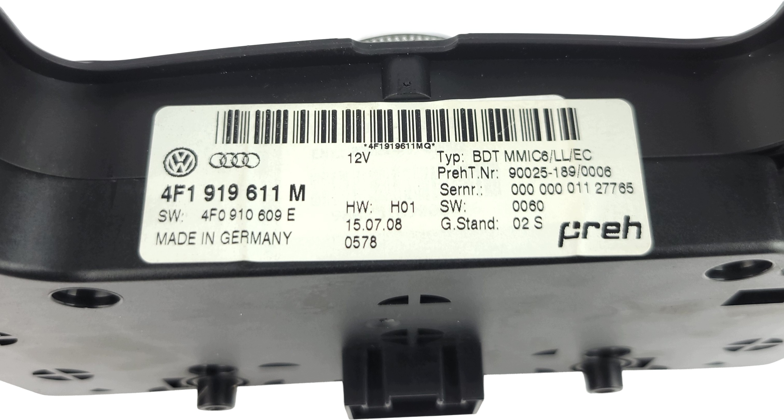 AUDI A6 C6 PANEL central RADIA navigation devices of control MMI 2G 4F1919611M nice