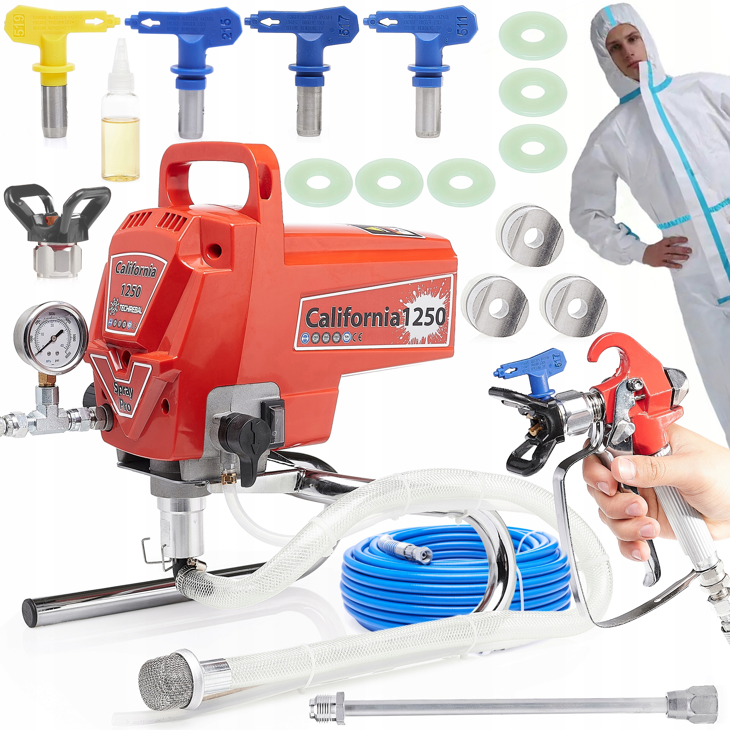 Agregat Malarski Zestaw Dysze 215 511 517 519 Filtry 60 100 200 Mesh