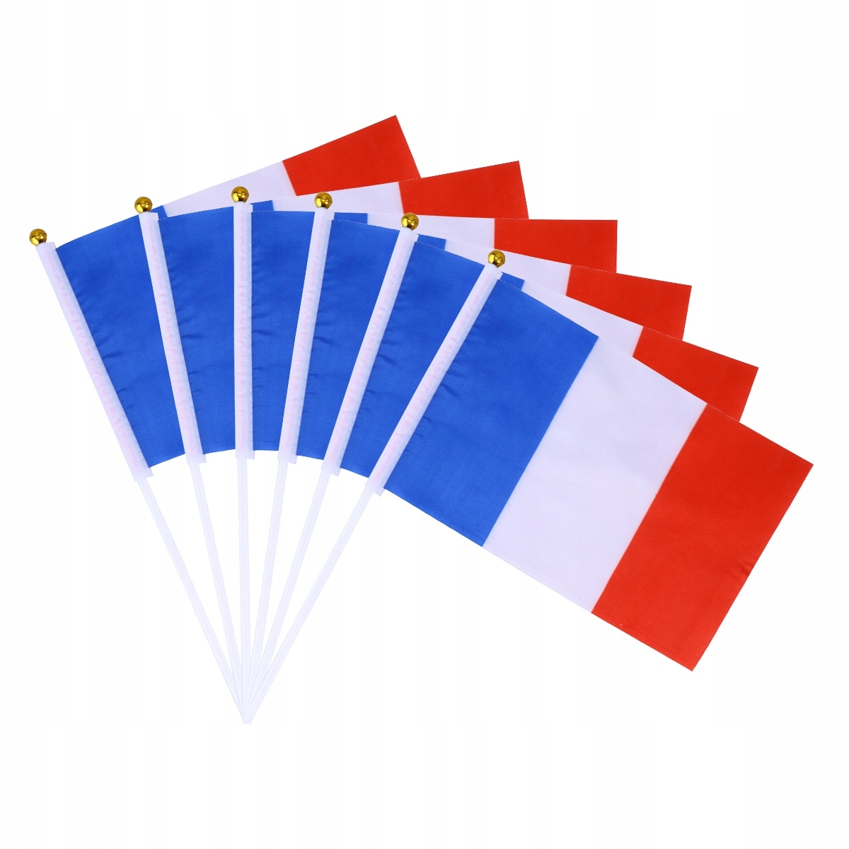 Różne francuskie Mini ręcznie trzymane flagi na uroczystości