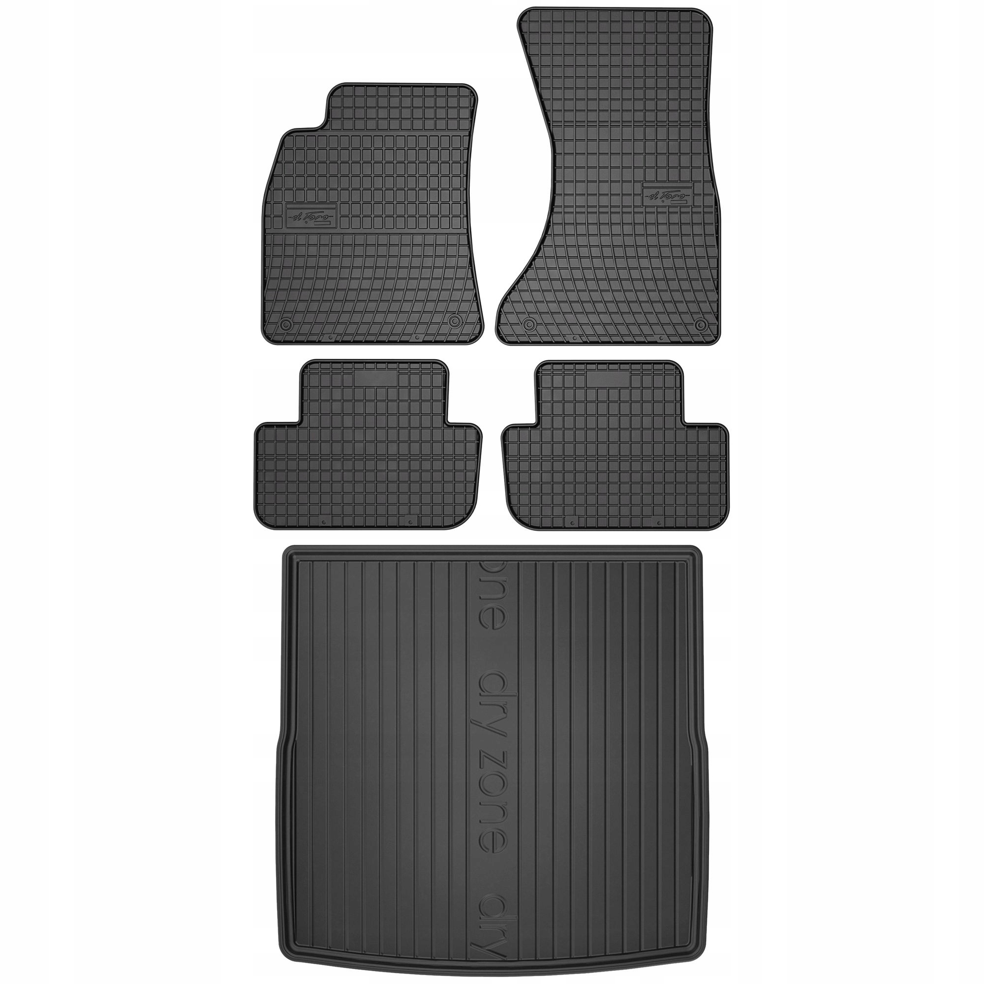 Gumové rohože a rohože pre Audi A4 B8 2007-2015