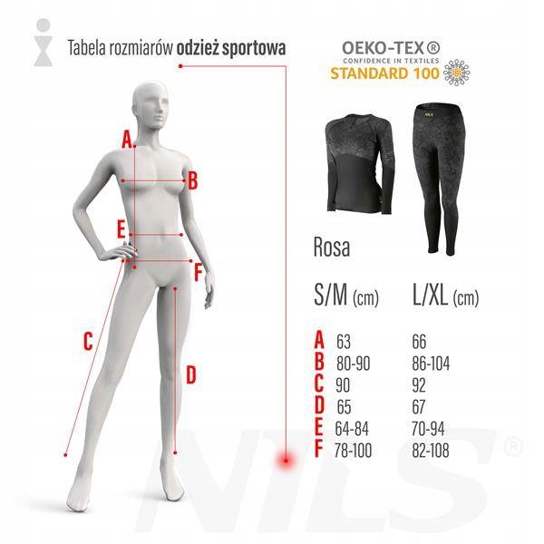 Bielizna Komplet Termoaktywna Odzież Termiczna Damska L/XL NILS Rosa Kod producenta 5907695509113