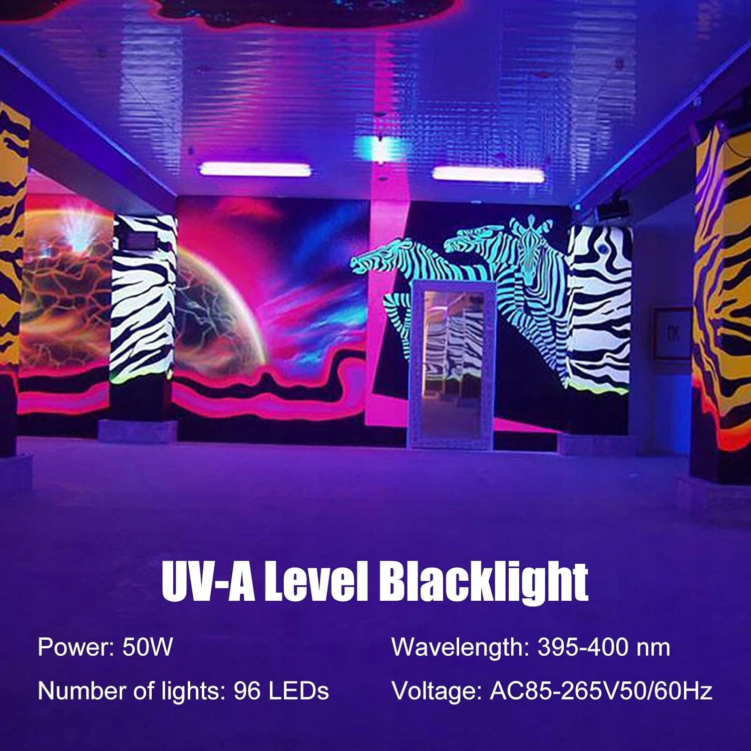 LISTWA UV LED 50W ŚWIATŁO ULTRAFIOLETOWE 43 cm Długość/wysokość 43 cm