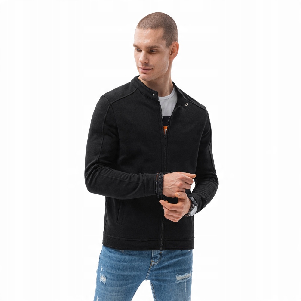 

Bluza męska rozpinana stójka B1071 czarna L