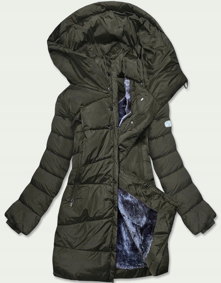 Zimní Bunda S Medvídkem M-21113 Army S (36)