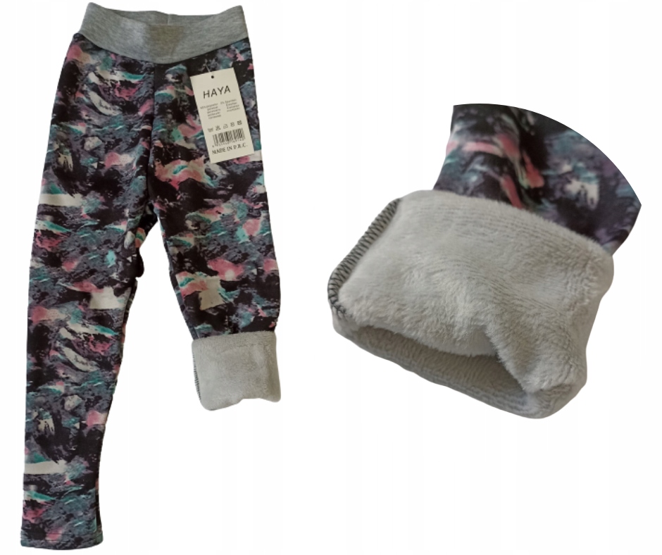 

Ocieplane legginsy getry dla dziewczynki 98/104