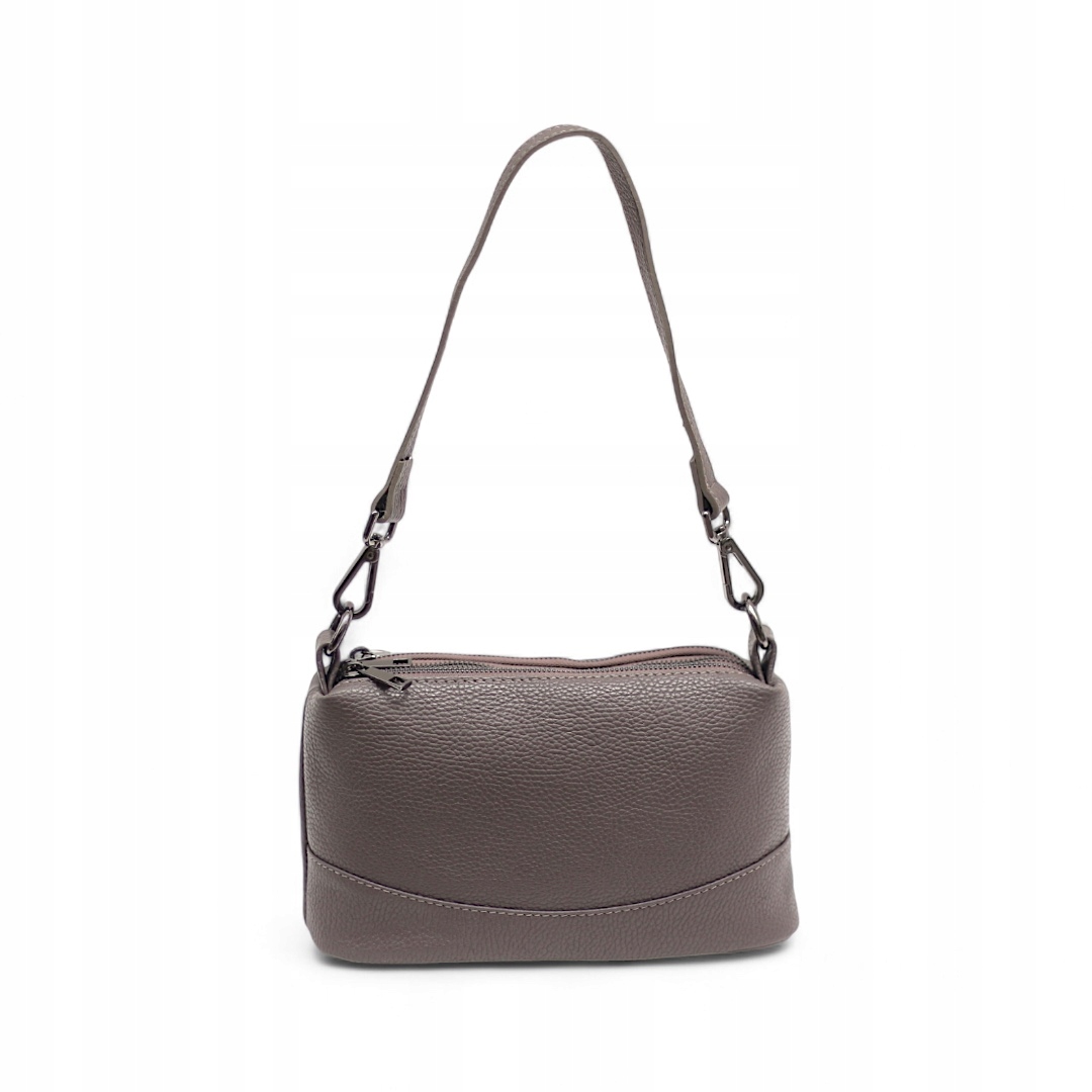 Taška z přírodní kůže Oasi Šedá
