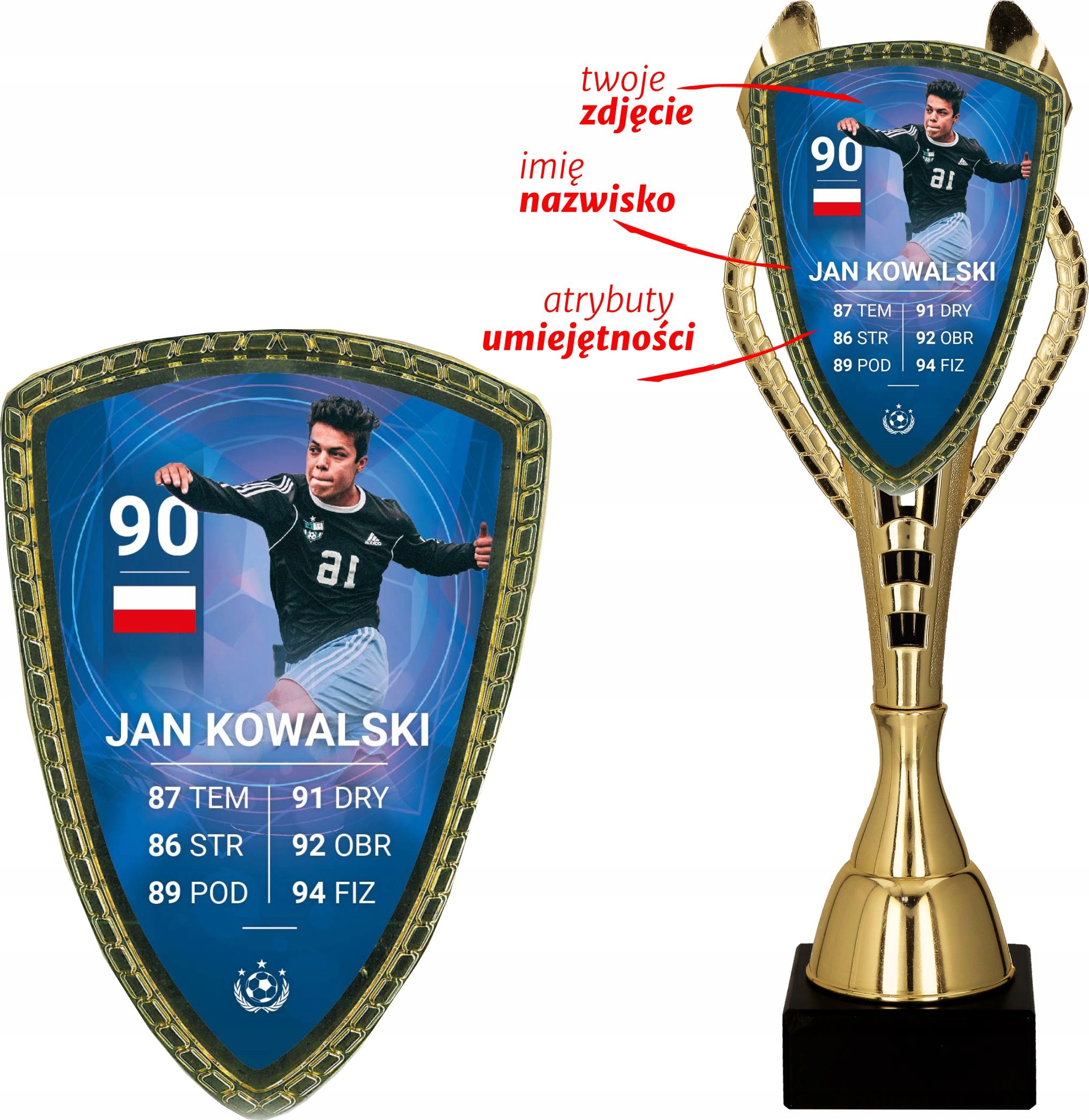 Pohár Karta závodníka Fifa 40 cm Foto popis