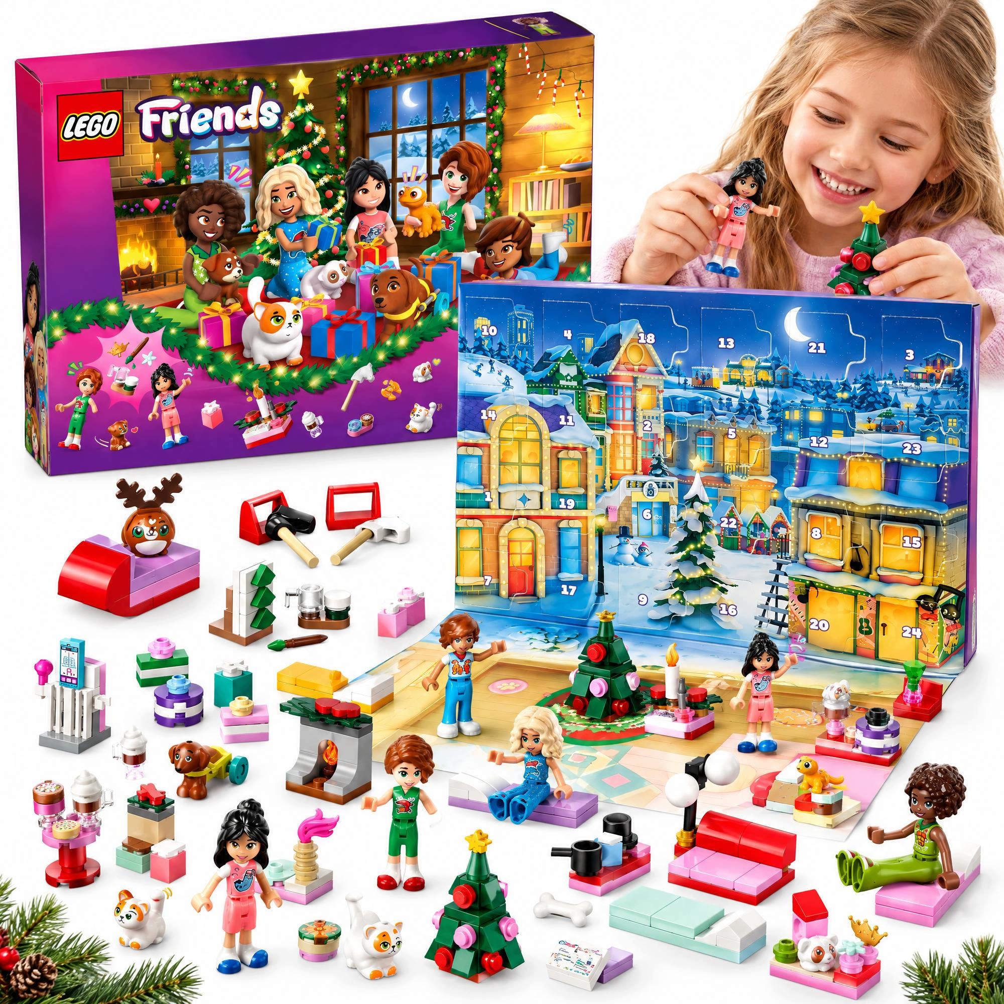 Kalendarz Adwentowy Lego 42668 Friends 2025 Klocki 237 Elementów 6+ Lat