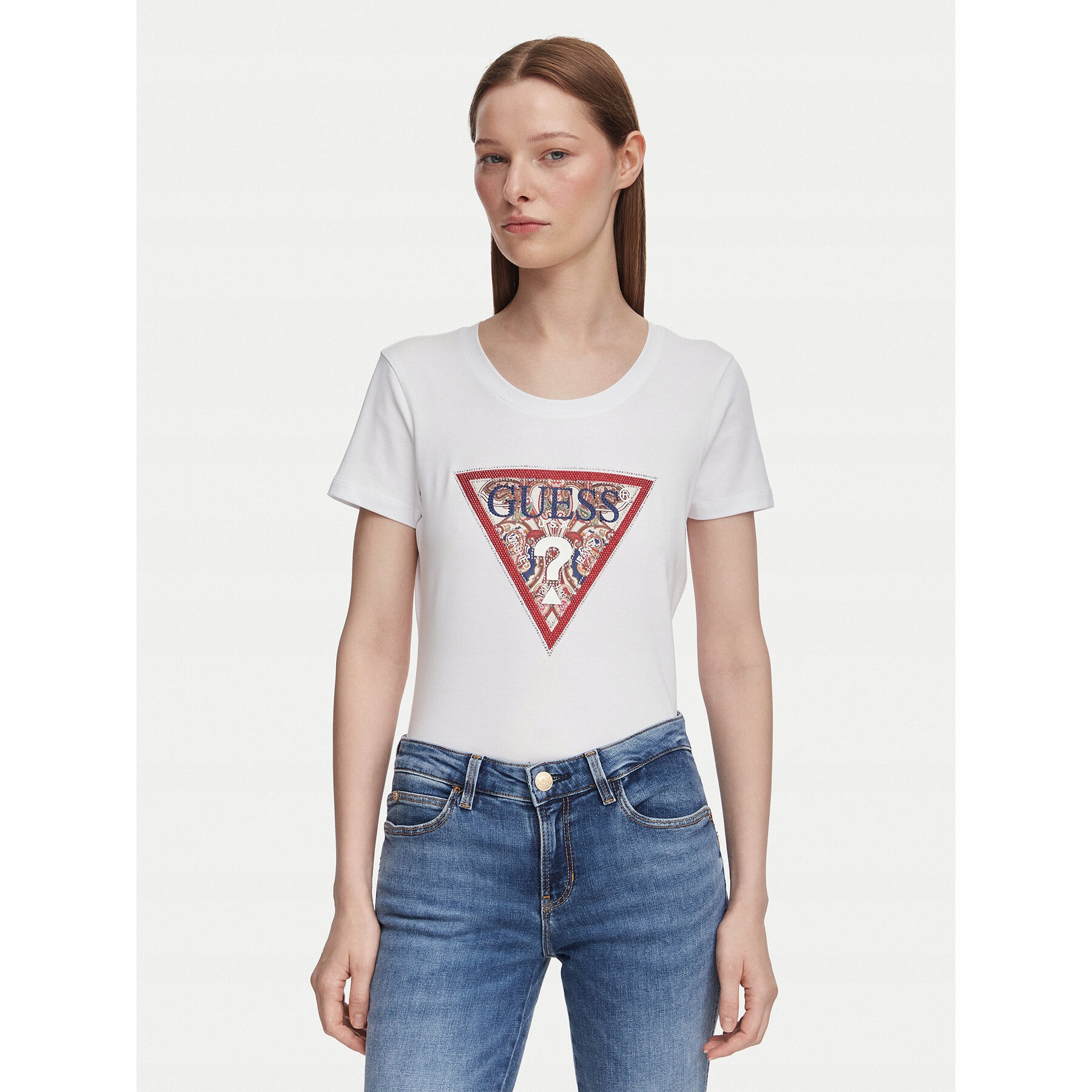 Damskie T-Shirt W6YI25K4344 biały
