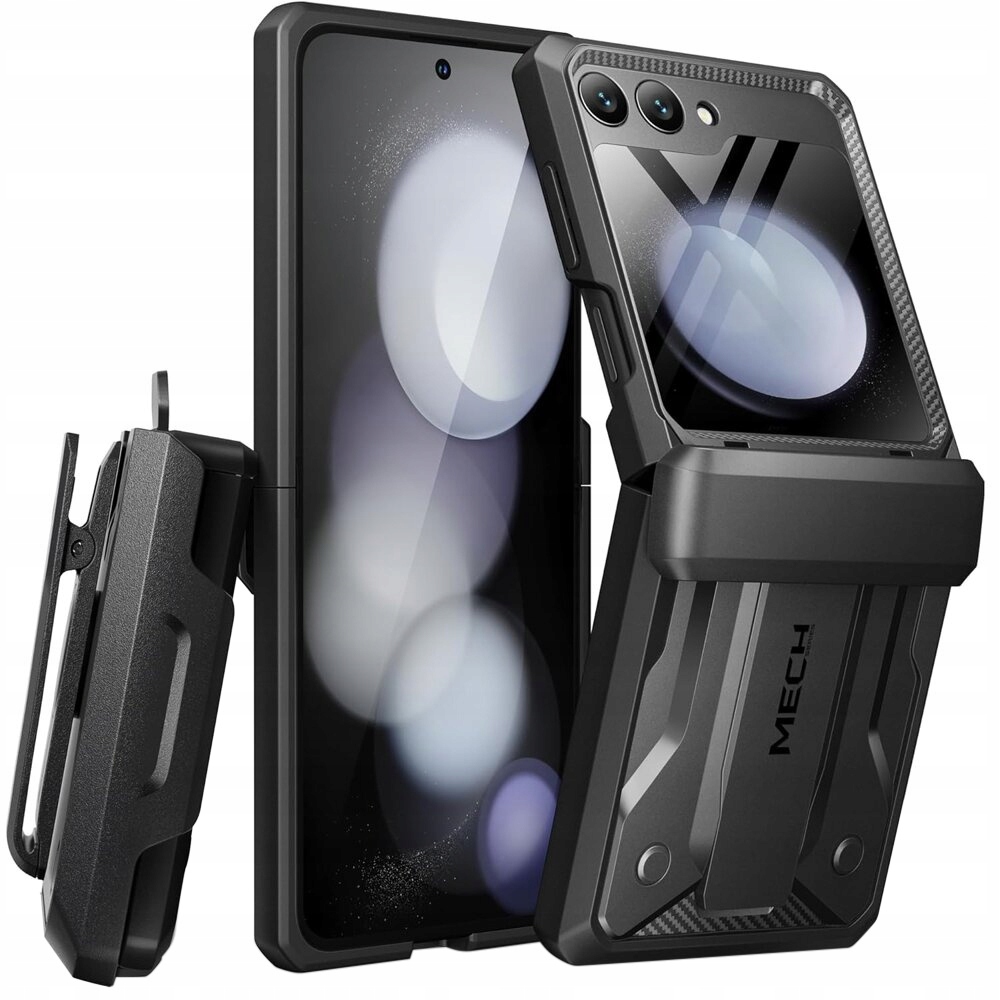 Pancéřové Pouzdro Tongate pro Samsung Galaxy Z Flip 5, Mech s podstavcem klip