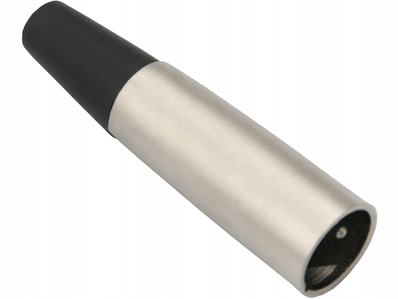 ZŁĄCZE MIKROFONOWE XLR 3P WTYK MĘSKI GŁADKI NA KABEL PRZEWÓD