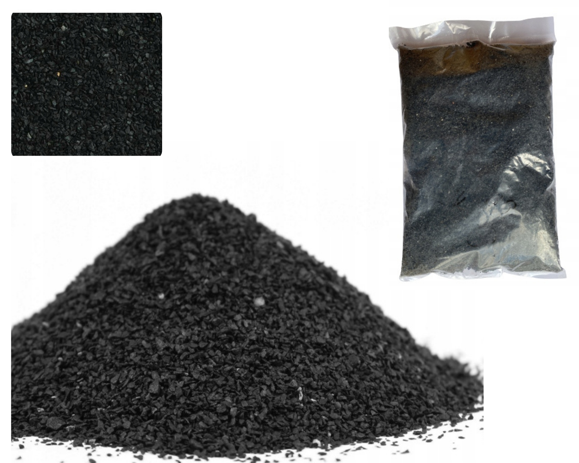 

2KG Żwirek Czarny Bazaltowy Las W Słoiku 0,5-1,2mm