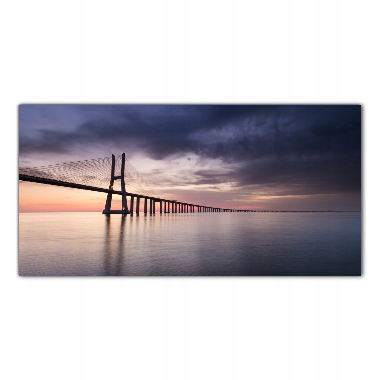 

Obraz Szklany Foto-obraz Most Zachód Słońca 120x60