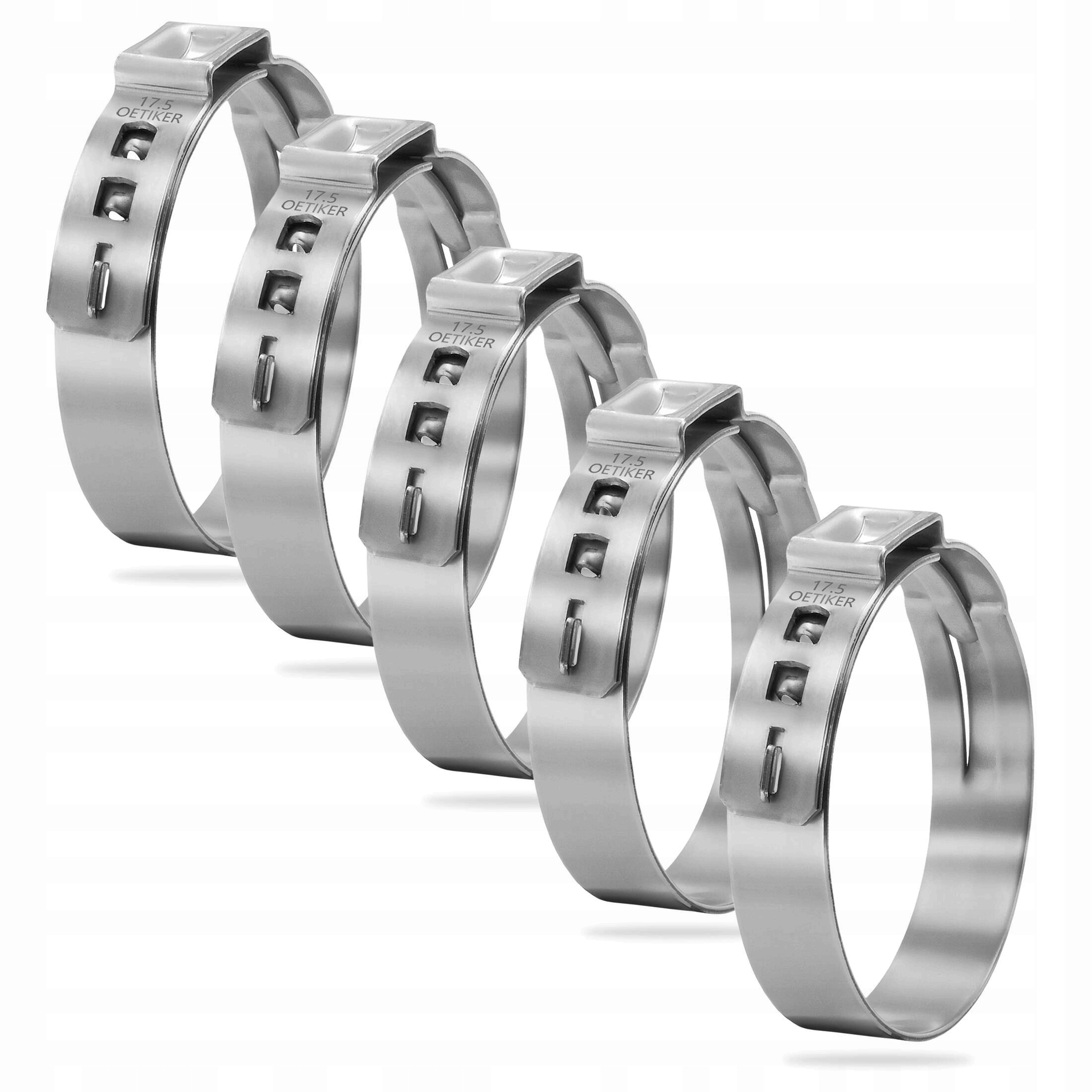 Metalowa opaska zaciskowa z uchem Oetiker 167 15,0-17,5 mm 5 Sztuk