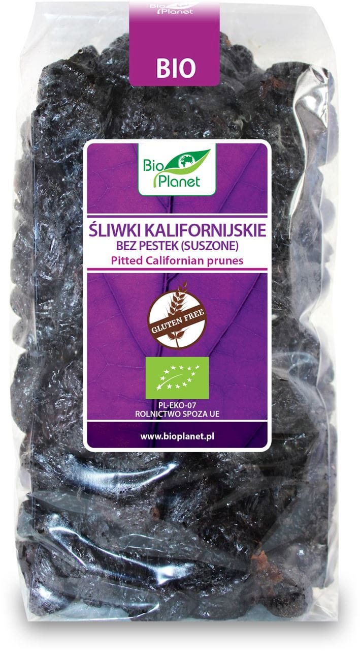 Levně Kalifornské bez pecek švestky, bezlepkové, bio, 1 kg Bio Planet