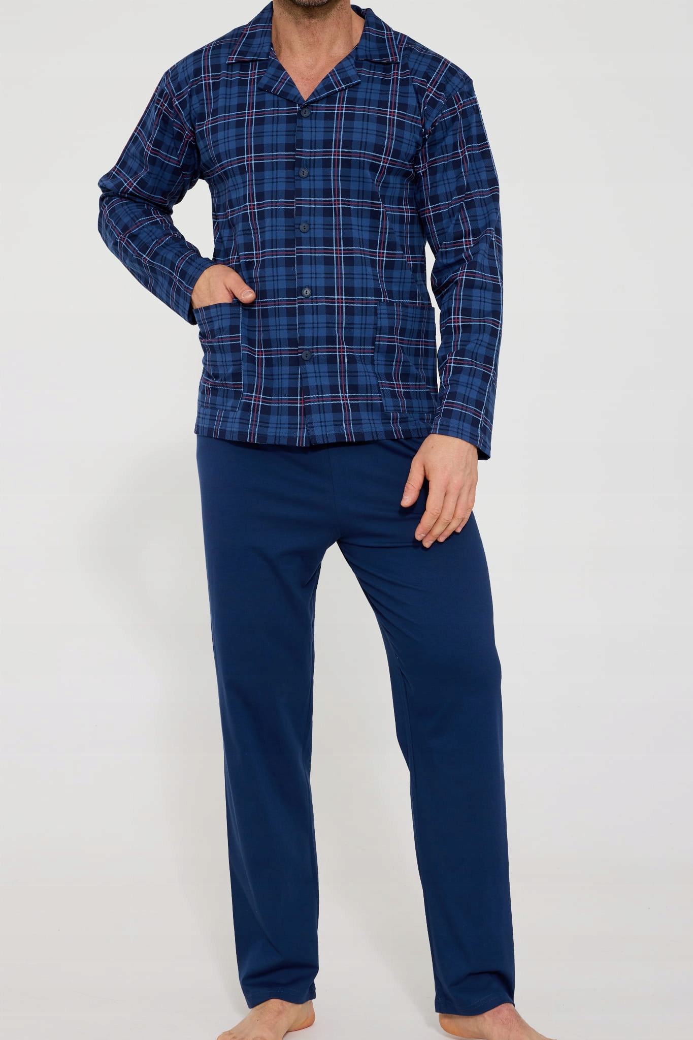 Rozpínací pánské pyžamo Cornette 114/84 [Velikost 2XL]