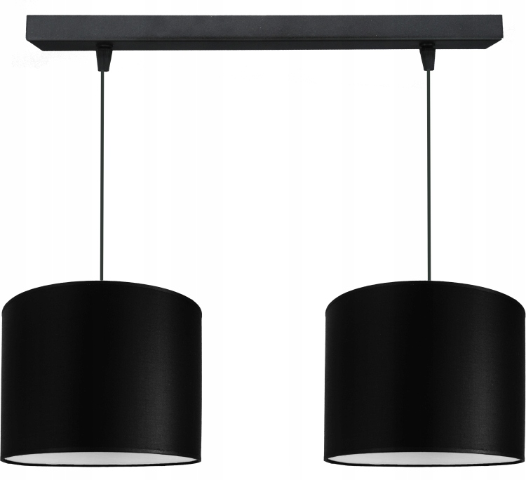 Módní závěsná stropní lampa s moderním stínidlem 20 cm, černá, Led