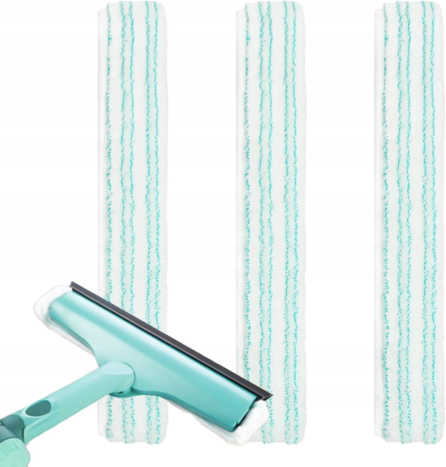 Podložky Do Okenních Myček 3KS Mikrovlákno, Vyměnitelné Nástavce 32 CM