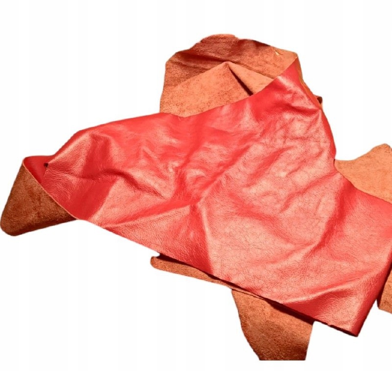 KAWAŁKI SKÓRY WŁOSKIE - Segregowane, Czerwony 1 kg Marka inna