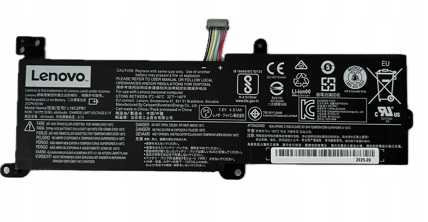 Bateria do laptopów Ibm, Lenovo oryginał litowo-jonowa 4510 mAh L16C2PB1