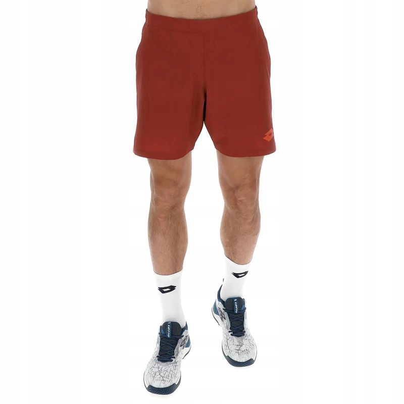 Spodenki Tenisowe Męskie Lotto Tech IV-D1 Short 7 Men Red Ochre L