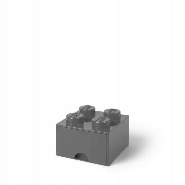 Lego Classic 40051754 Šuplík kostka Lego Brick 4 Tmavě šedá