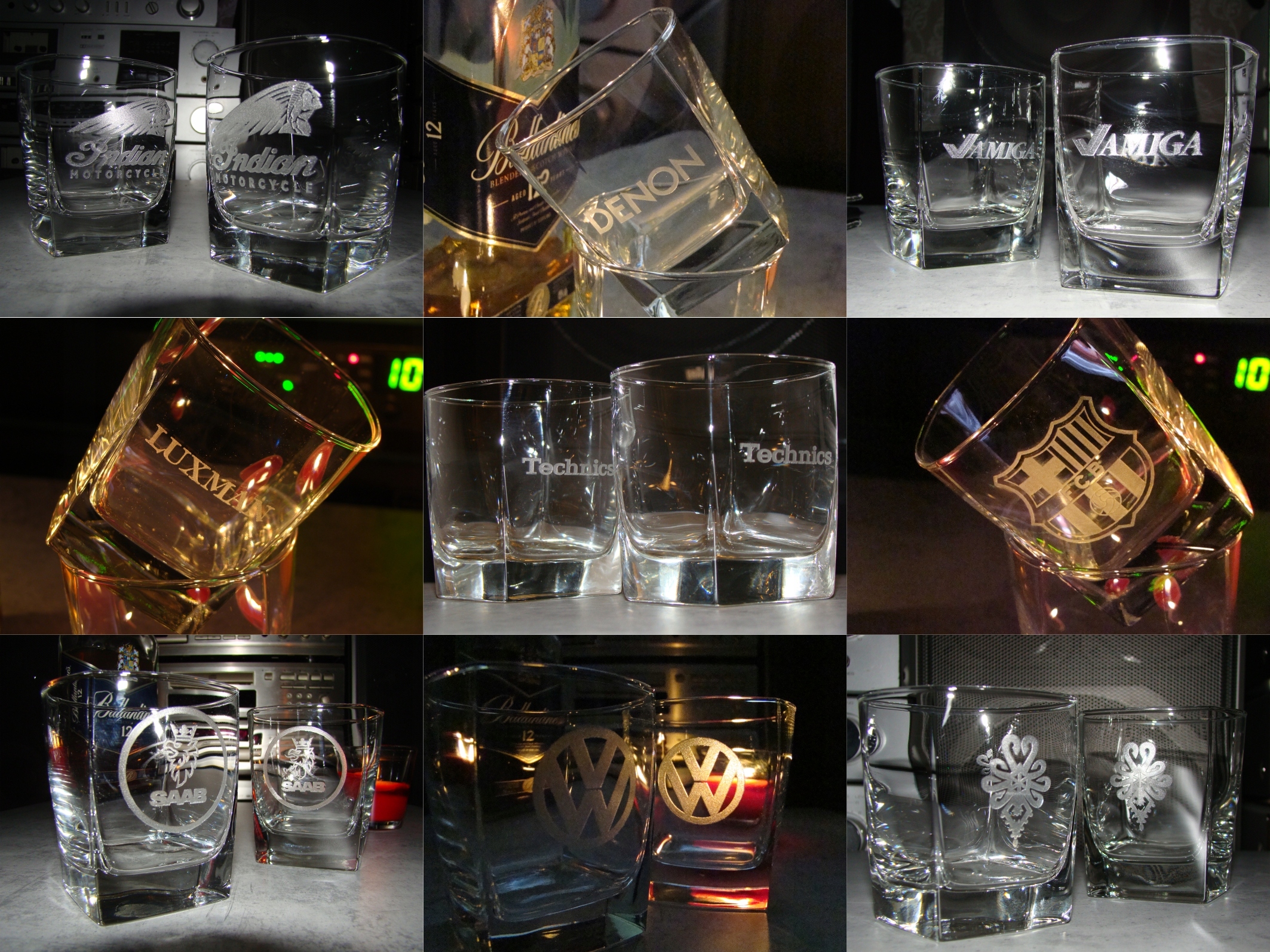 Zestaw 2 szklanek do Whisky, grawer MOTORHEAD Marka Merlin