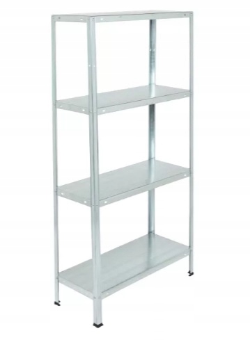 

Regał Metalowy 140 X 70 X 30 CM 4 Półki 40KG Ocynk