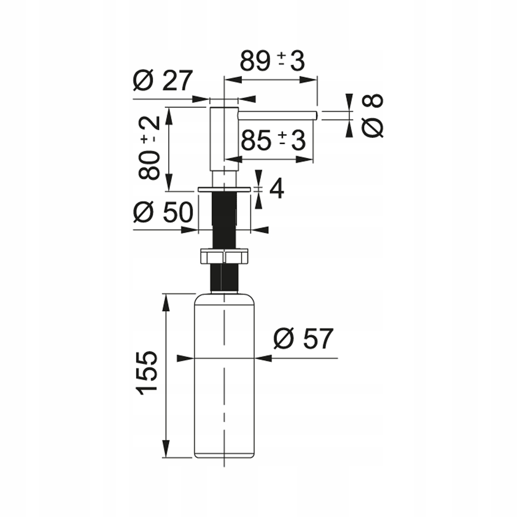 Franke dozownik do mydła Atlas kolor antracyt 112.0625.485 Kod producenta 112.0625.485