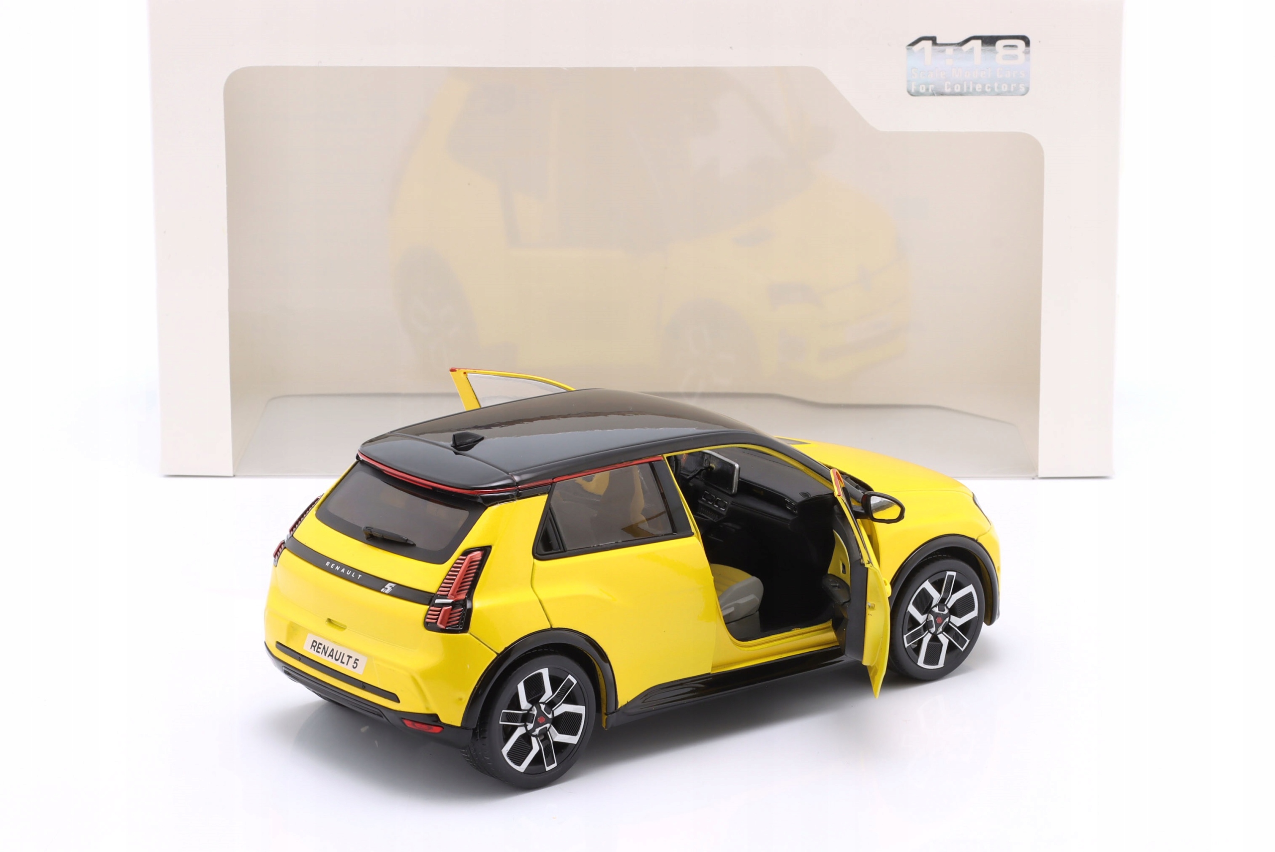 SOLIDO RENAULT 5 E-Tech 2024 Pop yellow 1:18 Model RENAULT 5 E TECH