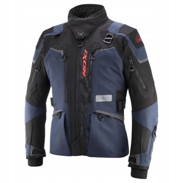 Turistická bunda Ixon Odin farba čierna/červená/granátová, veľkosť 2XL