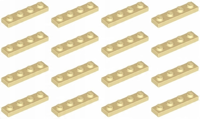 

Lego 3710 Płytka 1x4 piaskowa Nowa (10g) 16 szt.