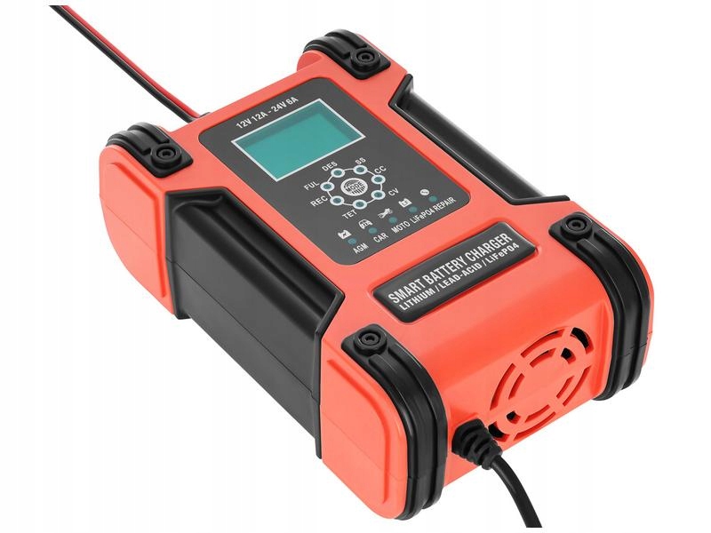 Azo Prostownik do akumulatorów BC-12 (12V-12A)/(24V-6A) AGM /LiFePO4/ GEL Marka Azo Digital