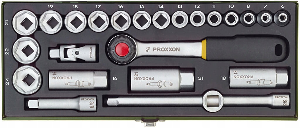 

Proxxon Zestaw kluczy nasadowych 6 do 24 mm 23110