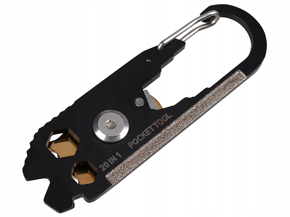 BRELOK KARABIŃCZYK NÓŻ MULTITOOL PRZEŻYCIA 20W1 Cechy dodatkowe możliwość otwierania jedną ręką