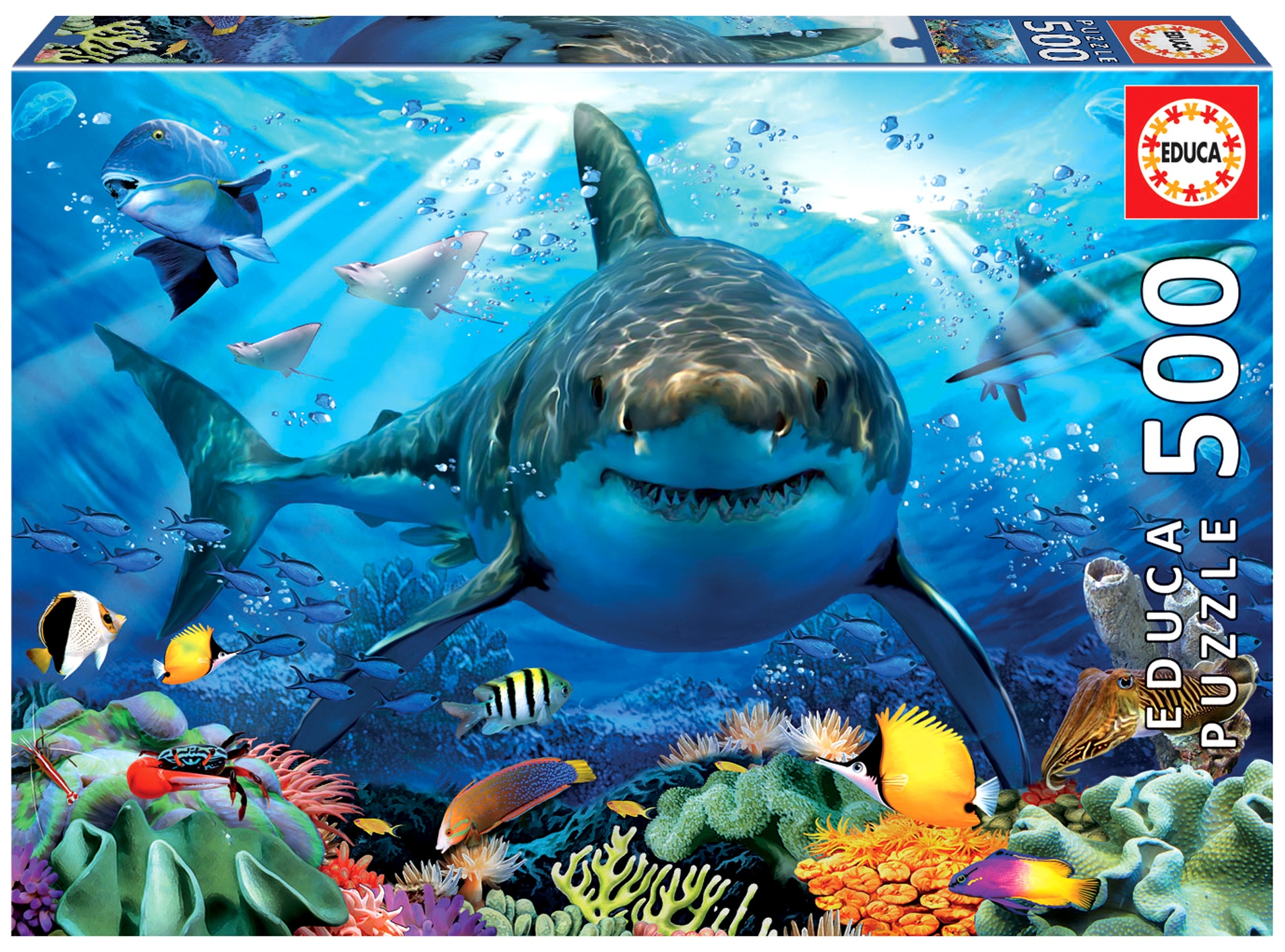 

Educa Puzzle 500 el Żarłacz biały