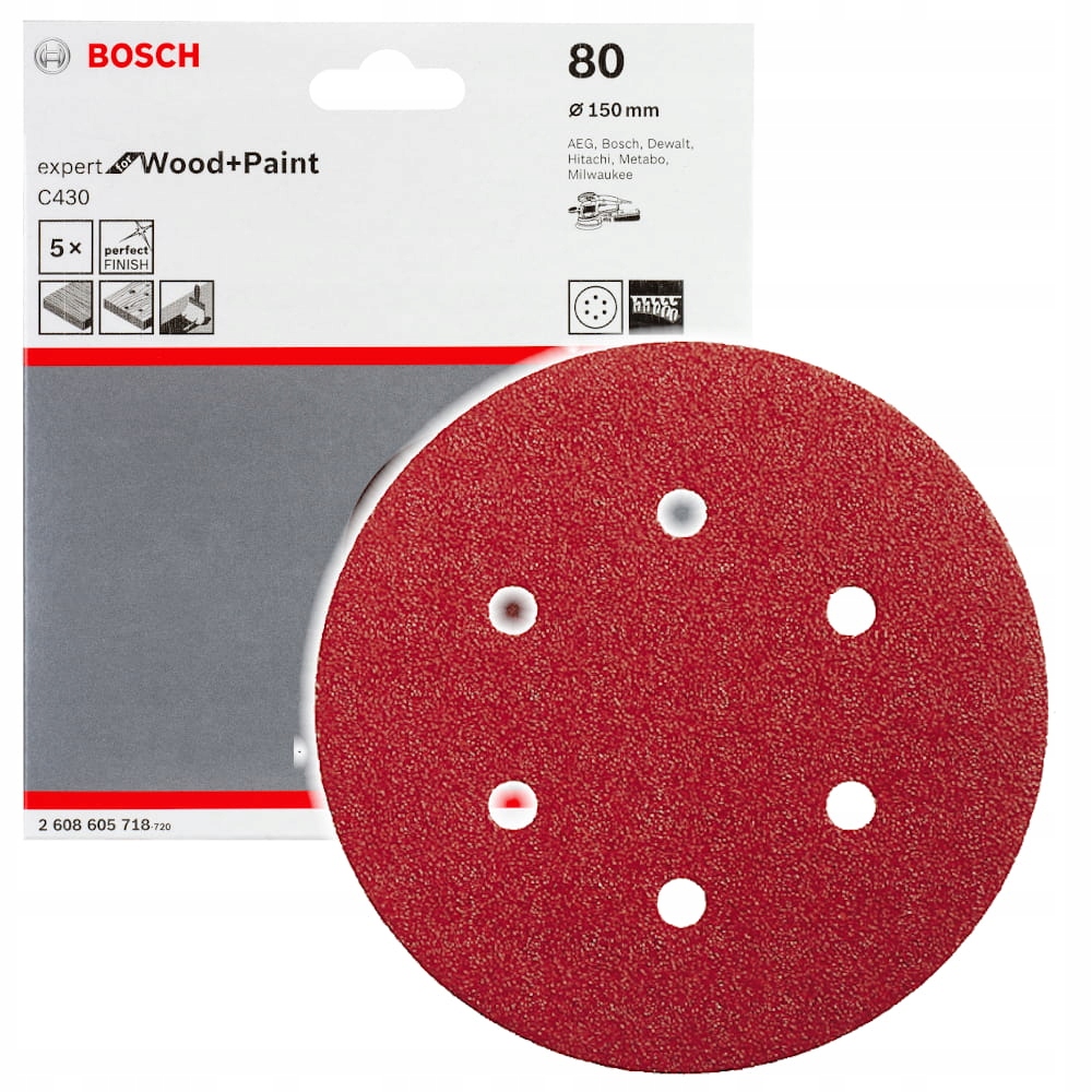 

Papier ścierny krążek Bosch C430 150 gr. 80 5 szt.