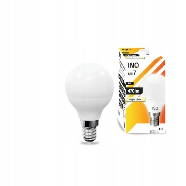 INQ źródło LED E14 6W WW-ciepła 470lm / LP033WW