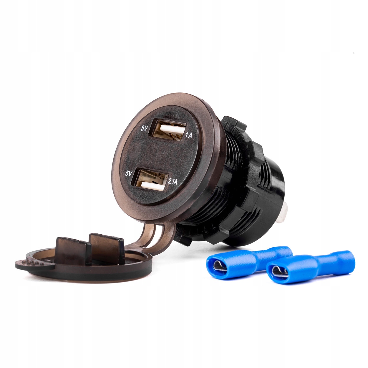 

Gniazdo Samochodowe Ładowarka 2x Usb Woltomierz