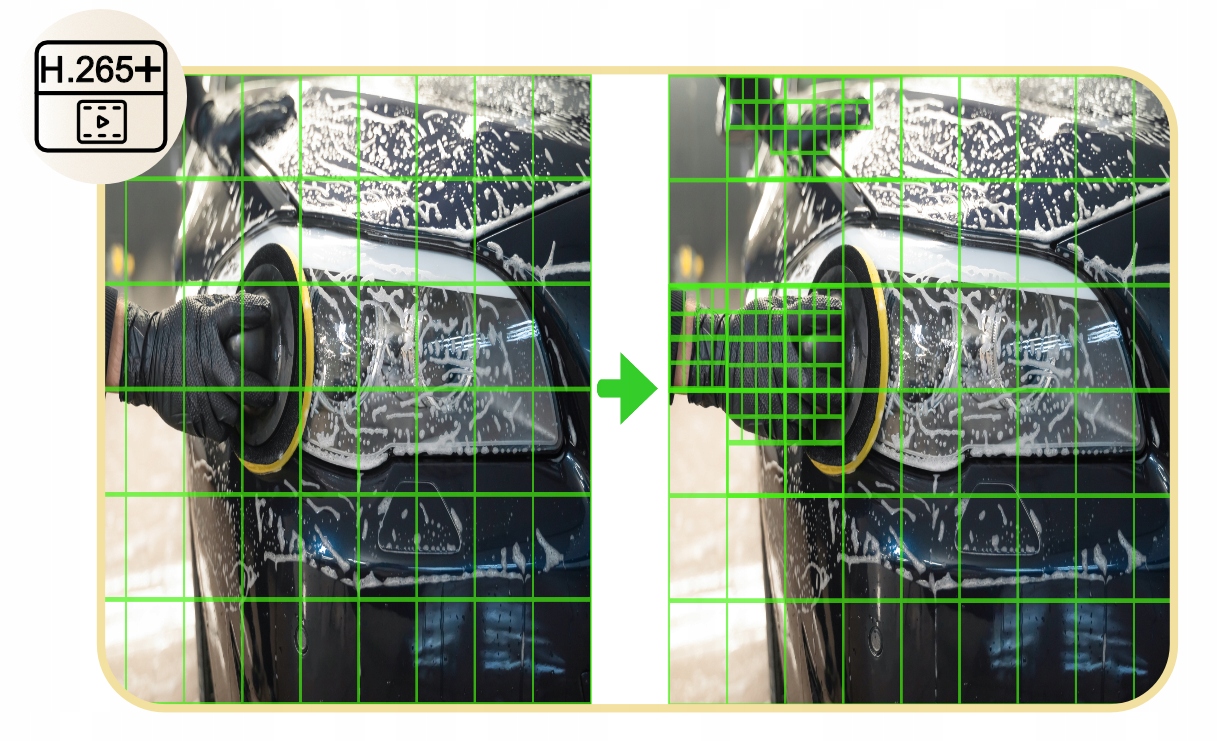 FORCE Zestaw monitoringu 8x Kamera IP 4MPx 2K, DYSK 1TB + SWITCH POE 8CH Liczba obsługiwanych kamer 8