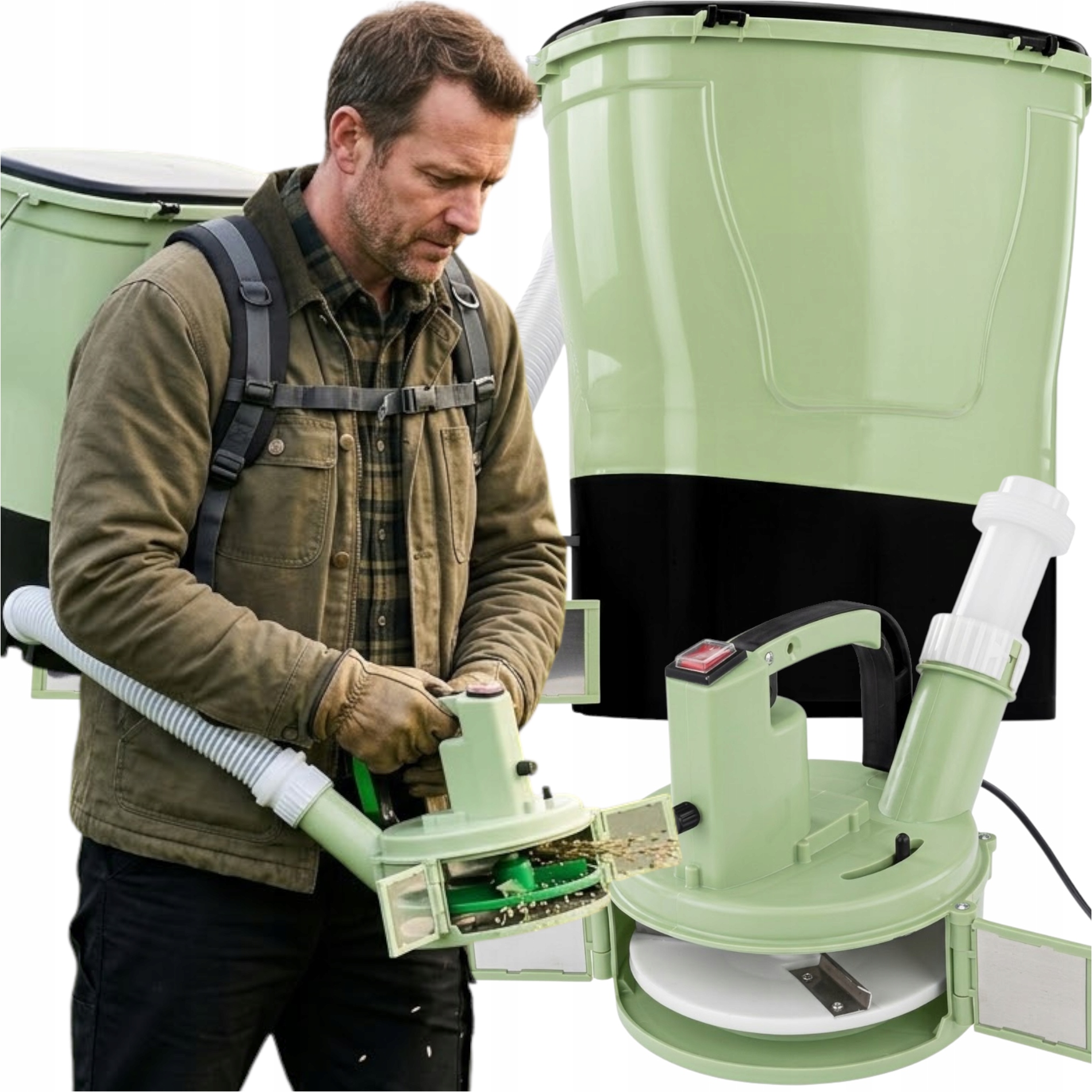 Secí Stroj Na Trávy Nasazovatelný Na Záda Akumulátorový