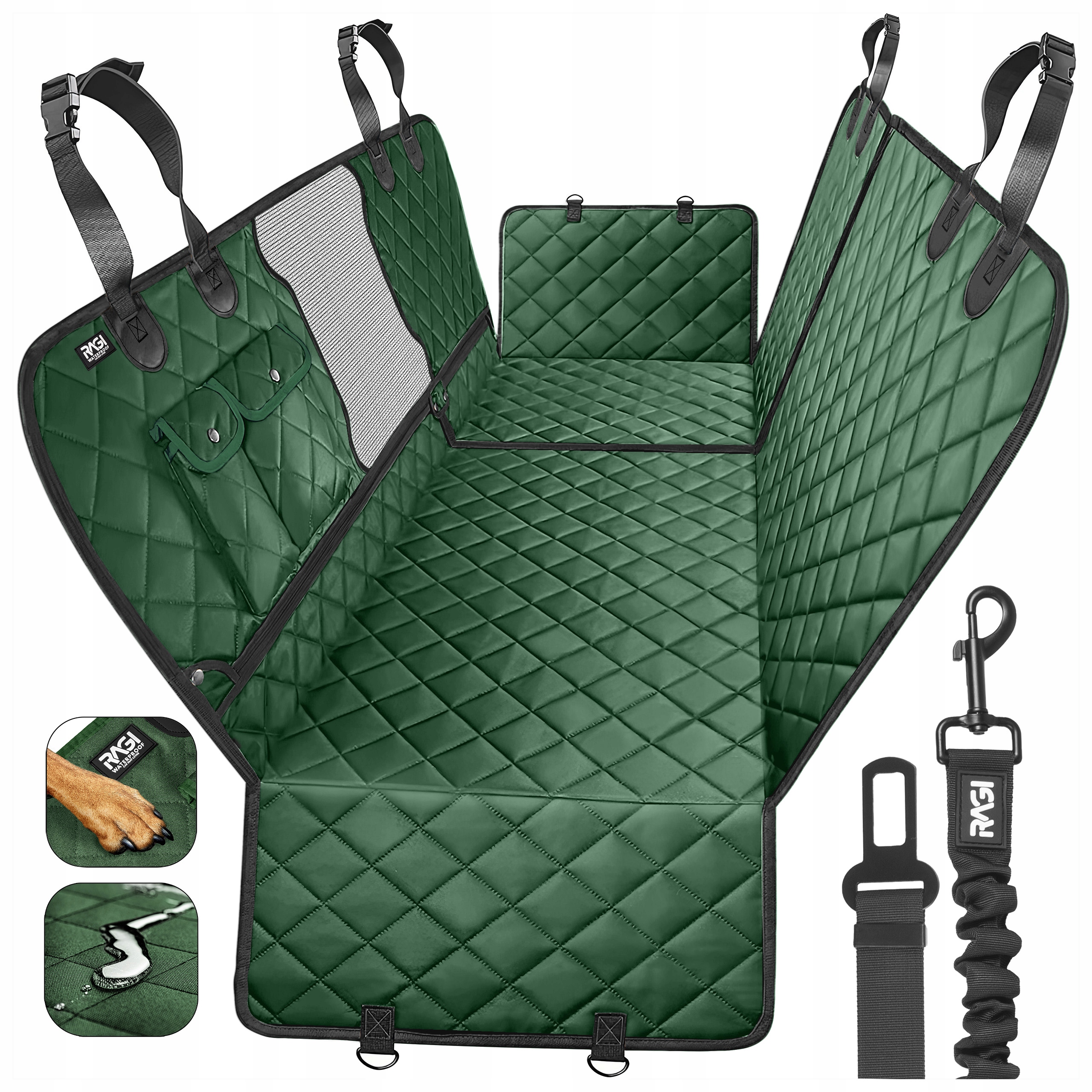 Podložka pro psa do auta Univerzální potah sedadla Automobilová 4v1