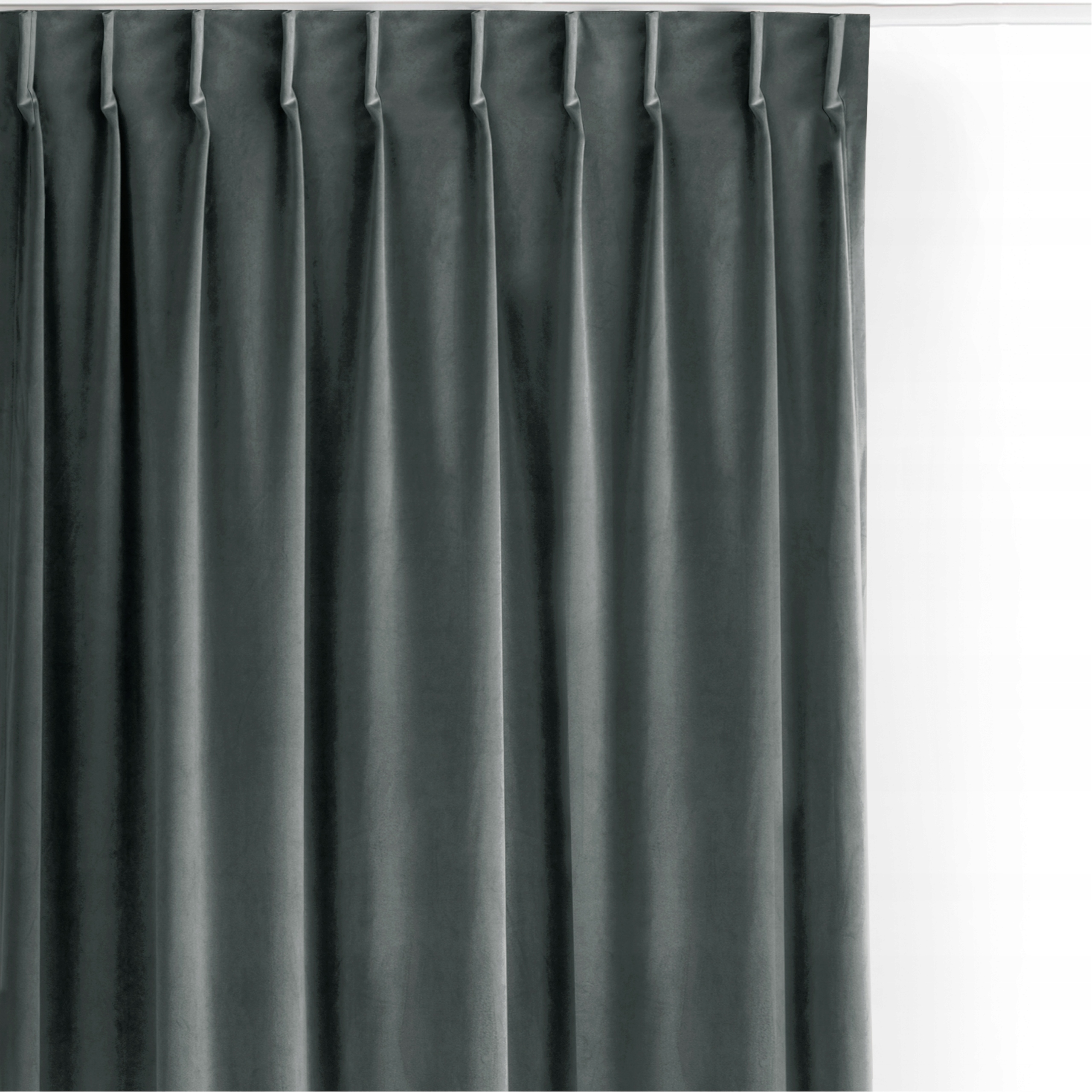 Filumi Záclony velúrové hladké flexy kuchyňa Grafitové 530x270