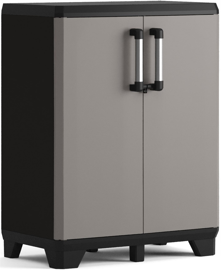 Dielenská skriňa Keter Linear Pro nízka čierno-šedá