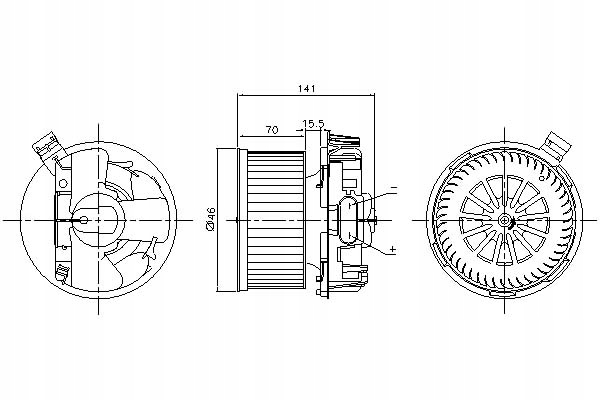 Ventilátor Ventilátoru Nissens 27226AX105 272269U01A