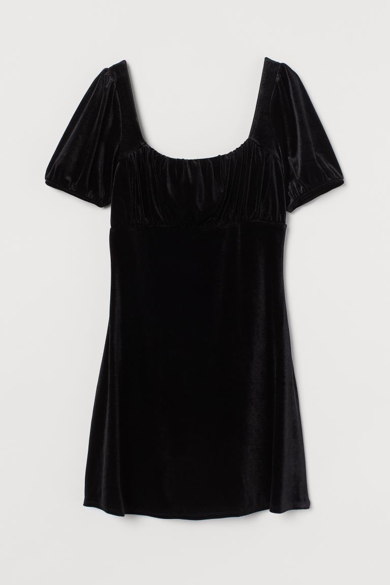 

H&m welurowa sukienka trend 34 Xs N39