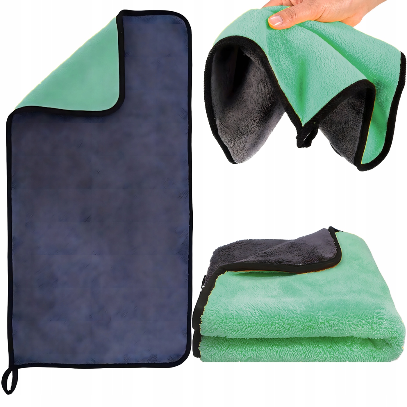 Ręcznik z Mikrofibry do Osuszania Auta Samochodu Lakieru 400GSM 60x30 cm