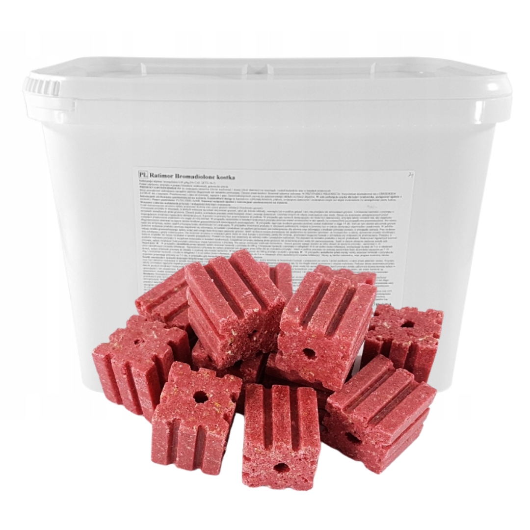 Ratimor Trutka na myszy i szczury Kostka woskowa Trucizna Bromadiolon 10kg