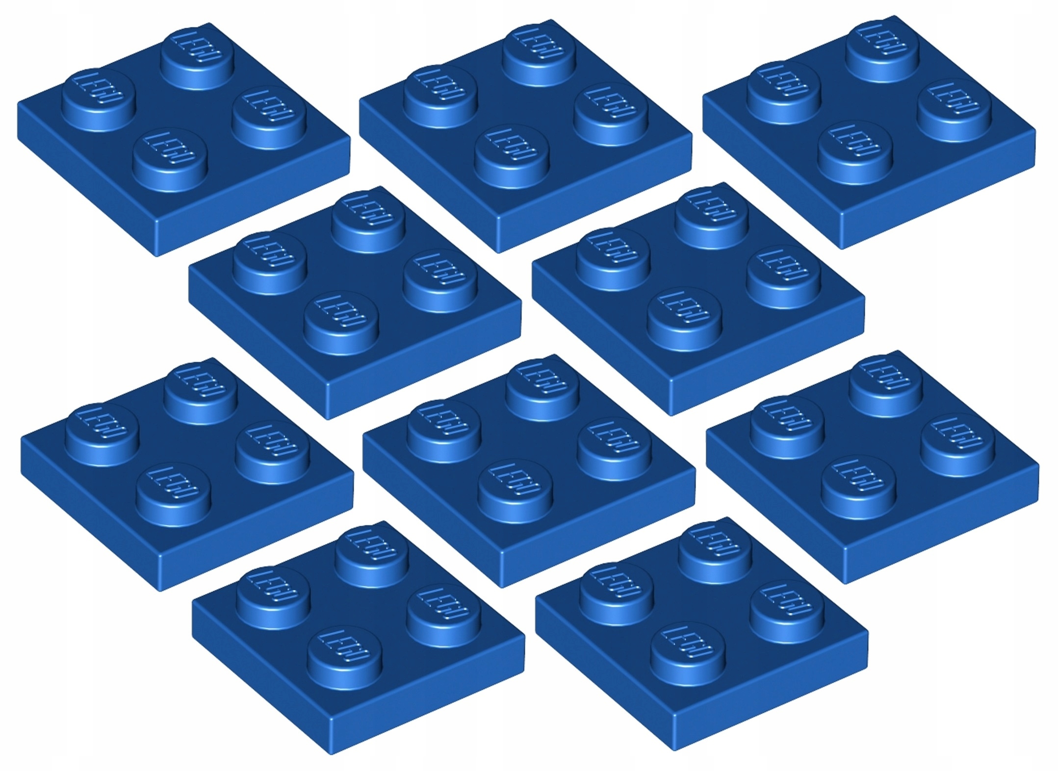 

Lego Płytka 2x2 Niebieska/Blue (3022/302223) 10szt