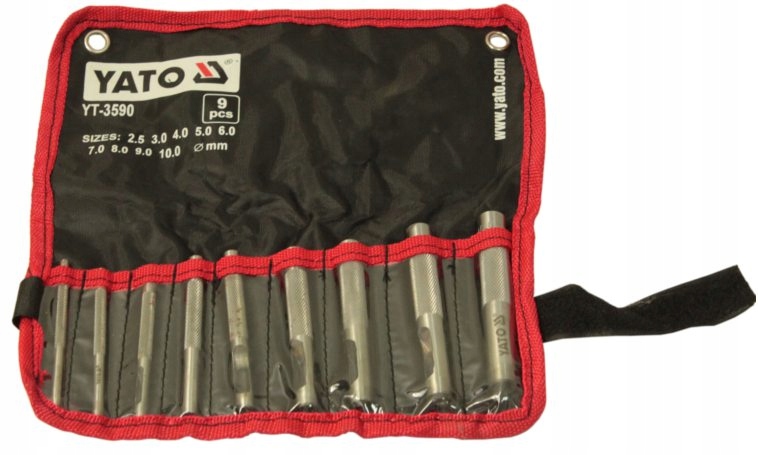 

Zestaw Przebijaków Do Skóry 9szt. Yato